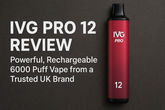 IVG Pro 12 Review – Powerful, Rechargeable 6000 Puff Vape from a Trusted UK Brand