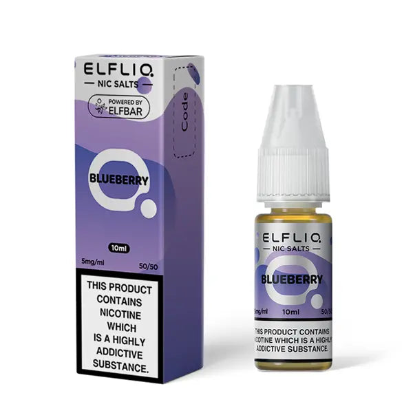 Blueberry Nic Salt E-Liquid by Elf Bar Elfliq Salts 10ml