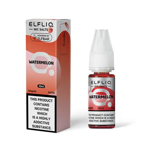 Watermelon Nic Salt E-Liquid by Elf Bar Elfliq Salts 10ml