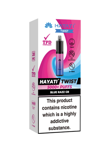 Hayati Twist 5000 Disposable Pod Kit - Blue Razz Gummy Bear