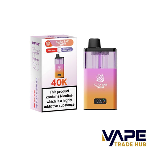 Aura Bar Twist 40K Puff | Dual Flavour | LED Display 20mg