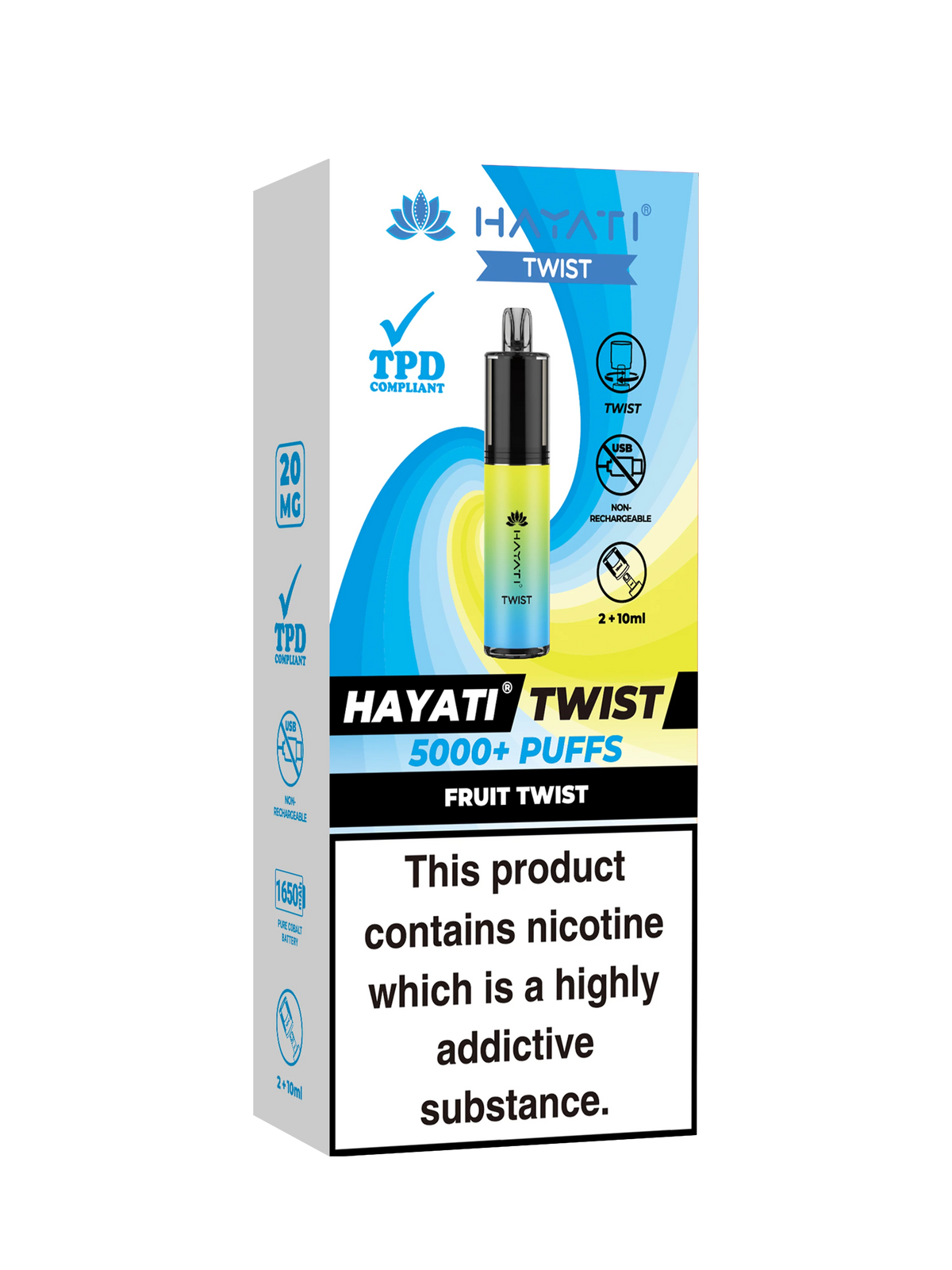 Hayati Twist 5000 Disposable Pod Kit - Fruit Twist
