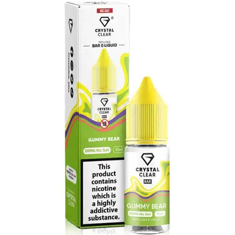 Gummy Bear Nic Salt E-Liquid by Crystal Clear Bar Salts 10ml