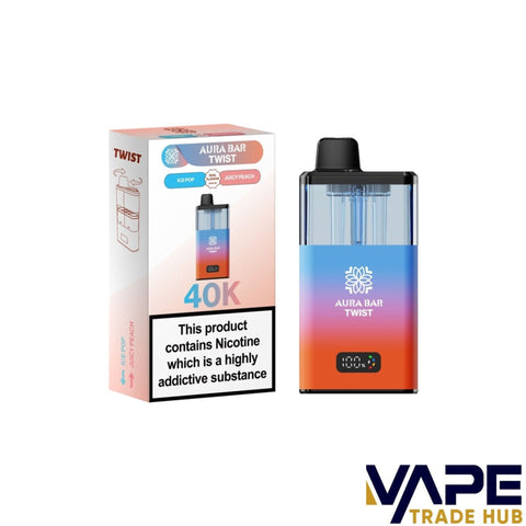 Aura Bar Twist 40K Puff | Dual Flavour | LED Display 20mg