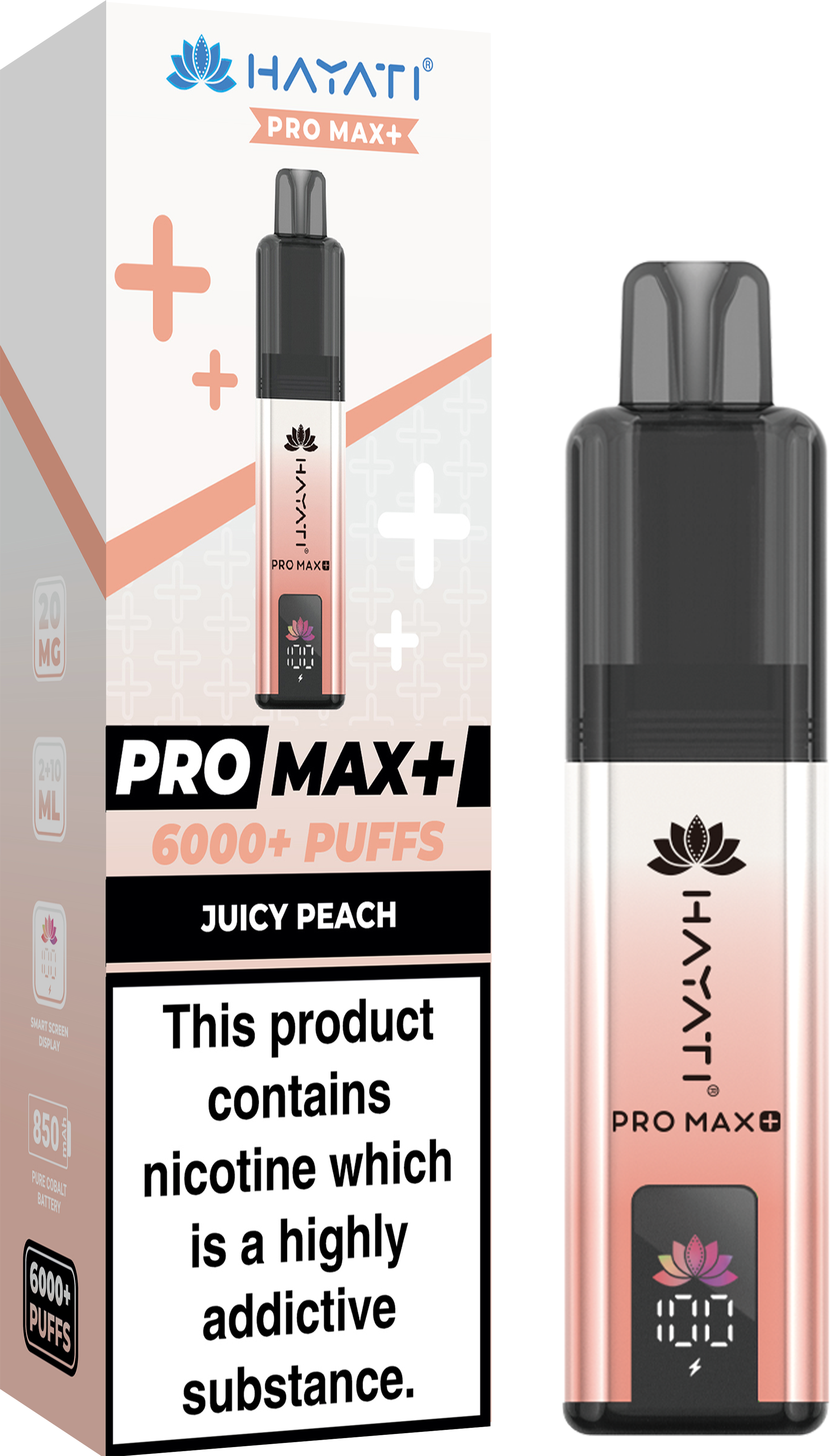 Buy Hayati Pro Max+ 6000 Disposable Vape Box of 10 - Bulk Vape Wholesale
