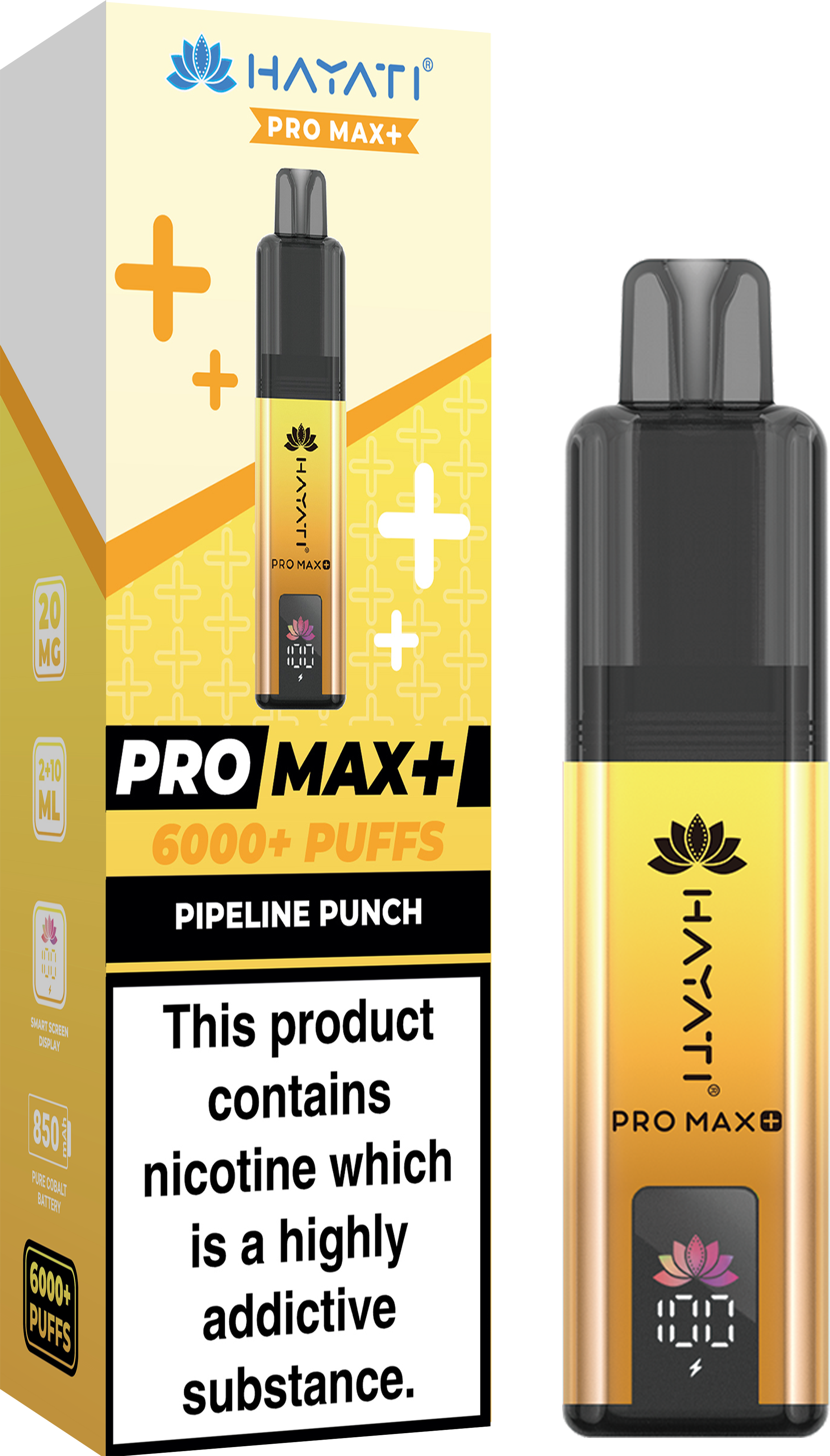 Buy Hayati Pro Max+ 6000 Disposable Vape Box of 10 - Bulk Vape Wholesale
