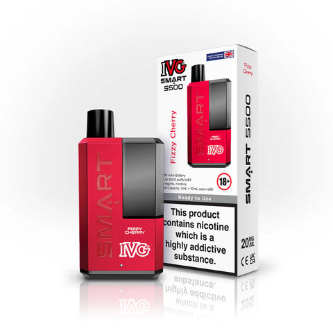 IVG Smart 5500 Disposable Vape Kit 20mg - Fizzy Cherry
