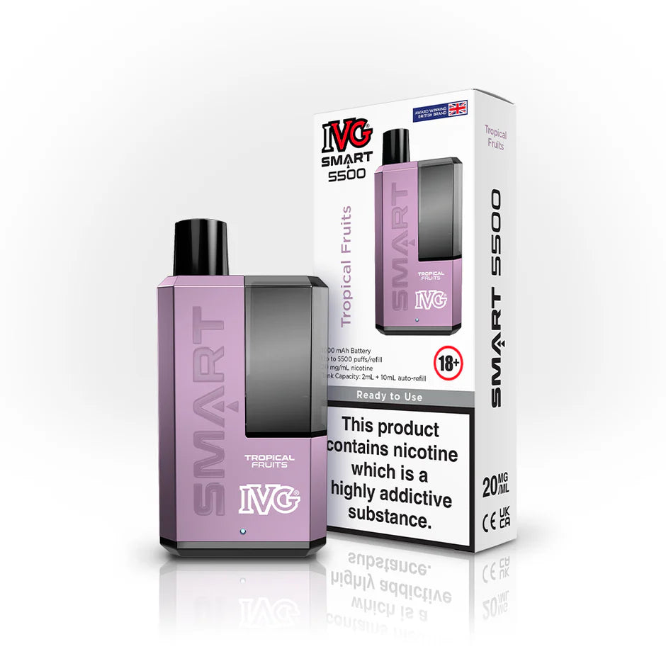 IVG Smart 5500 Disposable Vape Kit 20mg - Tropical Fruits