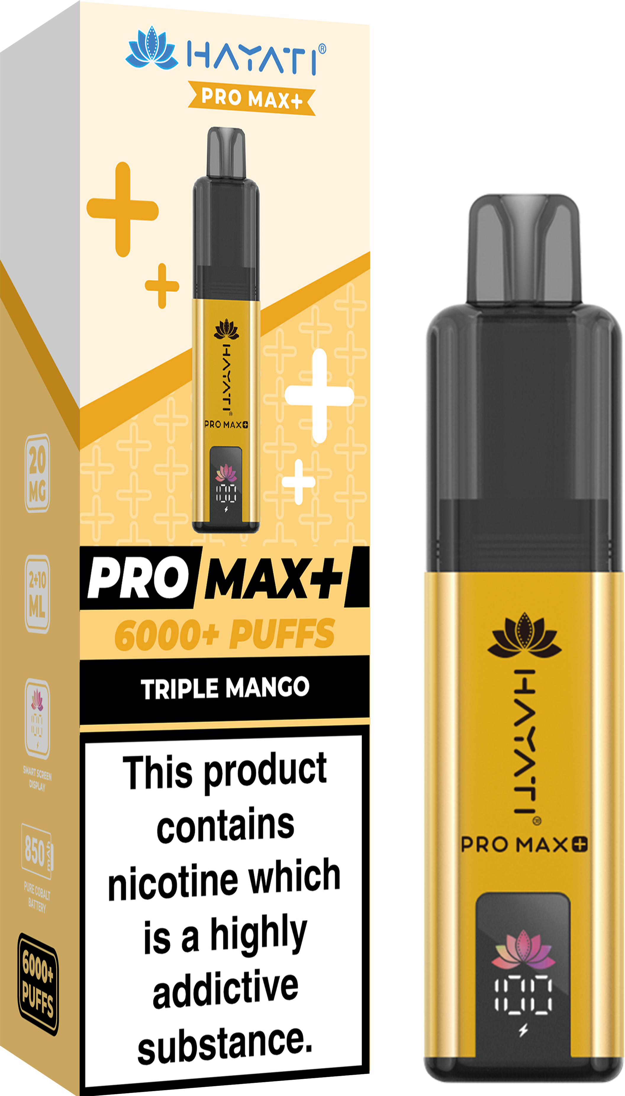 Buy Hayati Pro Max+ 6000 Disposable Vape Box of 10 - Bulk Vape Wholesale