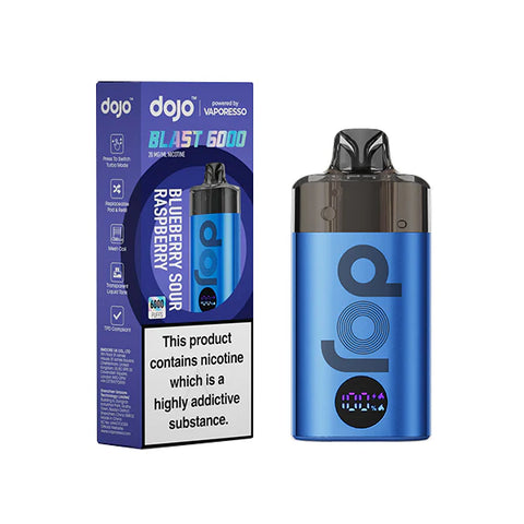 Vaporesso Dojo Blast 6000 Prefilled Pod Vape Kit - Blue Sour Raspberry
