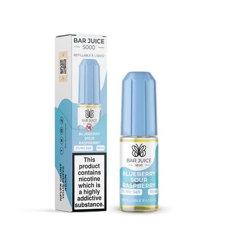 Blueberry Sour Raspberry Nic Salt E-Liquid by Bar Juice 5000 10ml