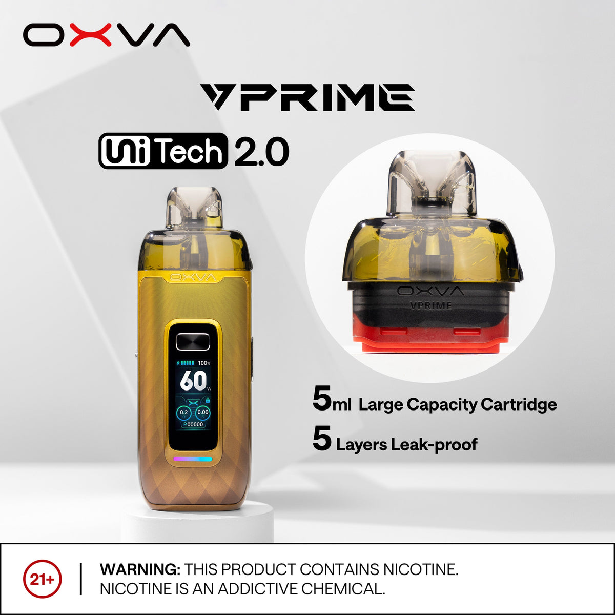 OXVA VPRIME CARTRIDGE 0.2, 0.4, 0.6 OHM